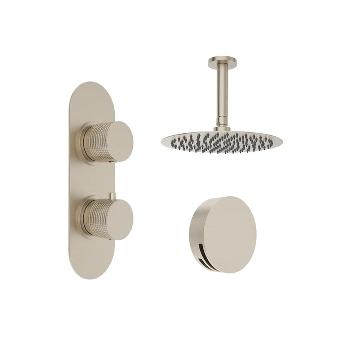 Sonas Alita Knurled Thermostatic Bath Set 4 With Shower