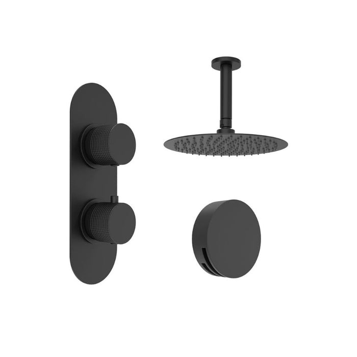 Sonas Alita Knurled Thermostatic Bath Set 4 With Shower