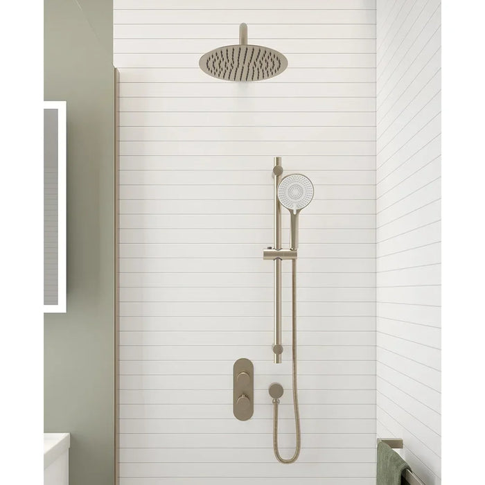 Sonas Alita Knurled Thermostatic Shower Set 1 with Rain
