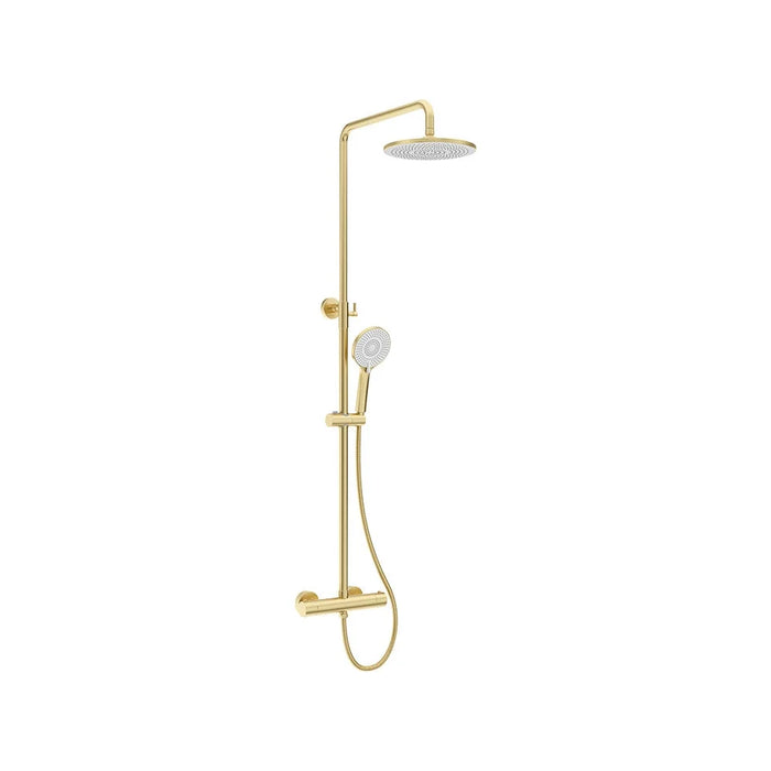 Sonas Alita Rain Thermostatic Shower Kit - Brushed Gold