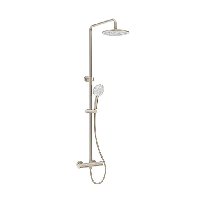 Sonas Alita Rain Thermostatic Shower Kit - Brushed Nickel