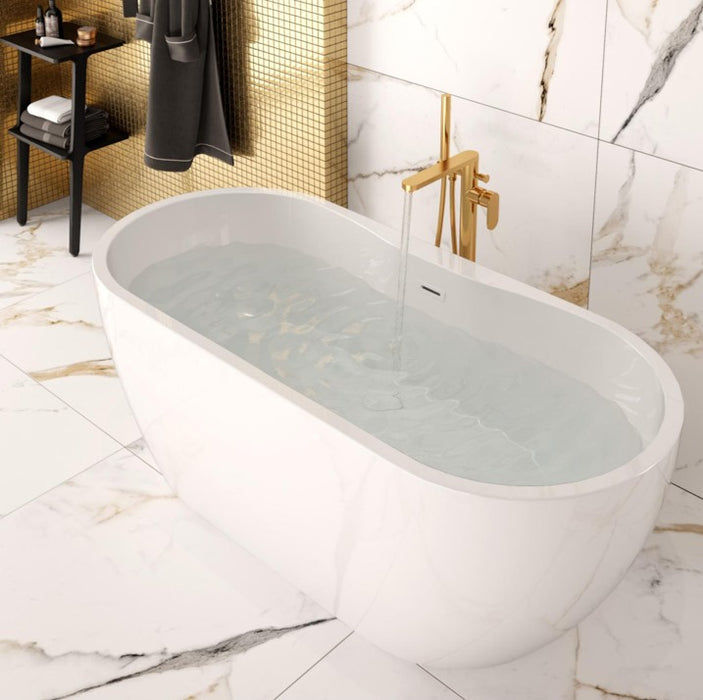 Sonas Andrea Freestanding Double Ended Bath - White