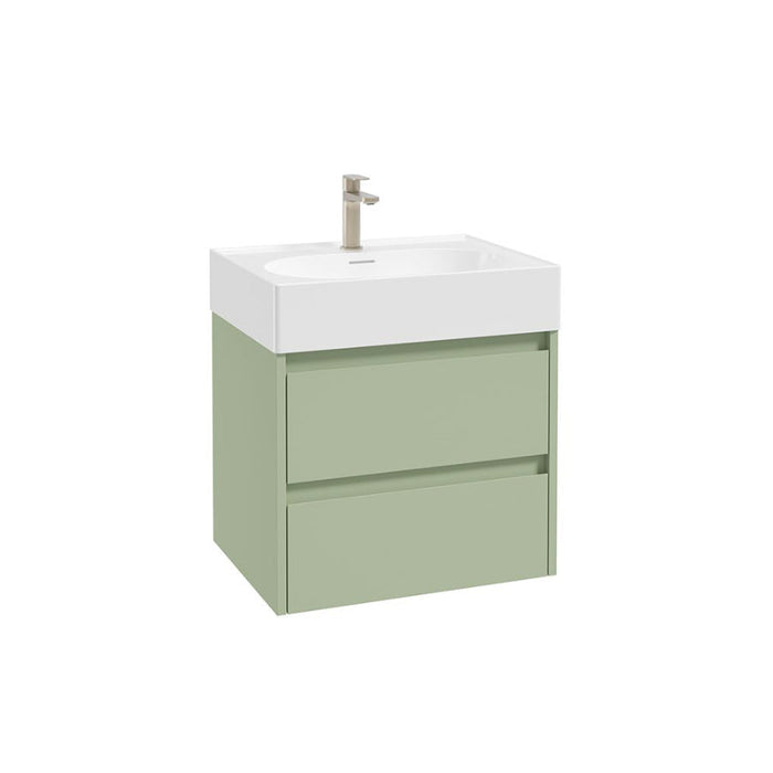 Sonas Apex Two Drawer Wall Hung Vanity Unit With Ceramic