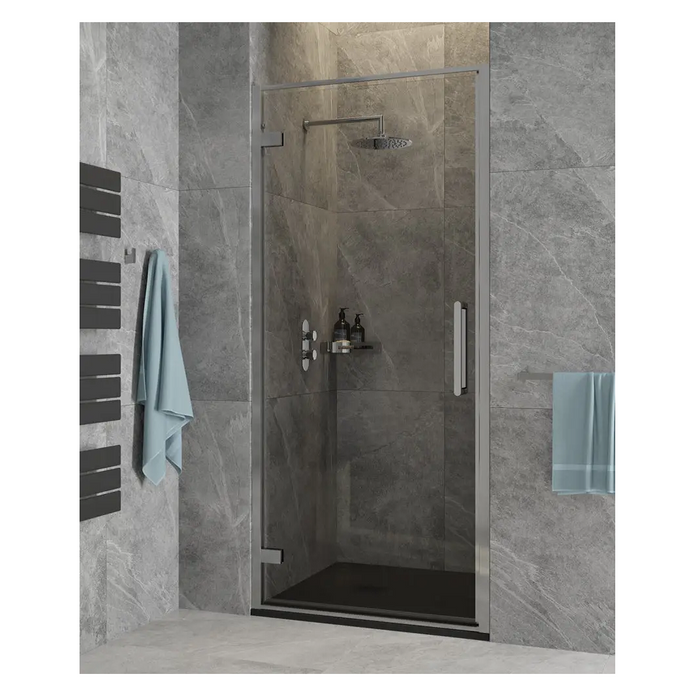 Sonas Aspect 8mm Hinged Recessed Shower Door - 700mm