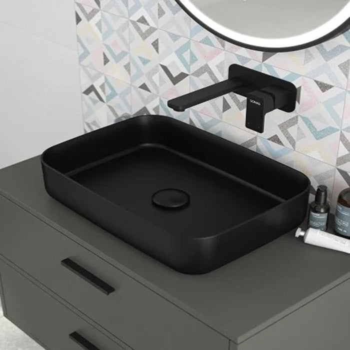 Sonas Avanti Rectangular Countertop Basin With Click Clack