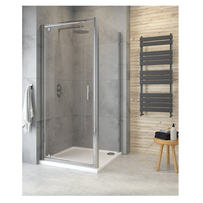 Sonas City Plus 6mm Pivot Shower Door With Side Panel