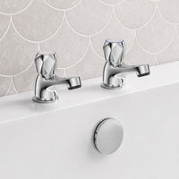 Sonas Contract Bath Pillar Taps - Chrome