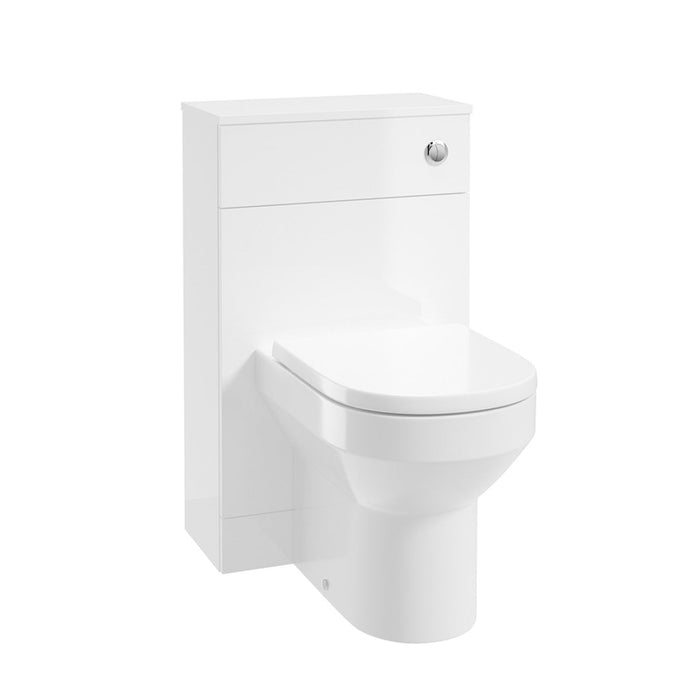 Sonas Corta Back To Wall WC Unit With Button - 500mm Wide