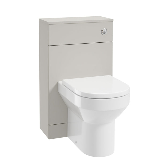 Sonas Corta Back To Wall WC Unit - Morning Mist-Chrome