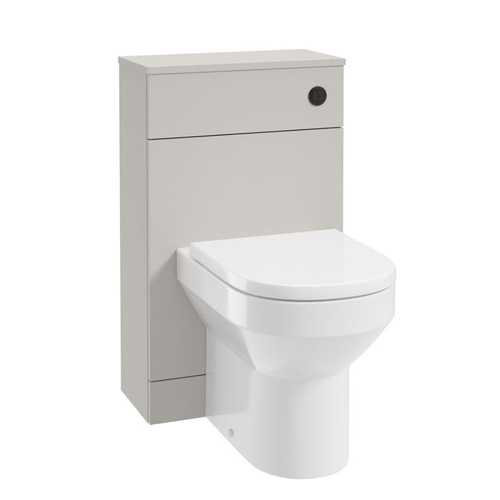 Sonas Corta Back To Wall WC Unit - Morning Mist-Black
