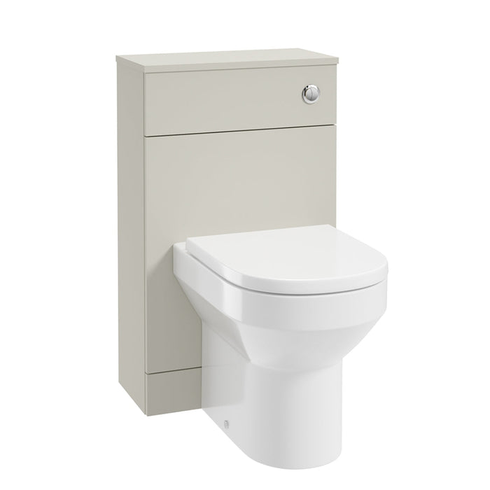 Sonas Corta Back To Wall WC Unit - Whispering Willow-Chrome