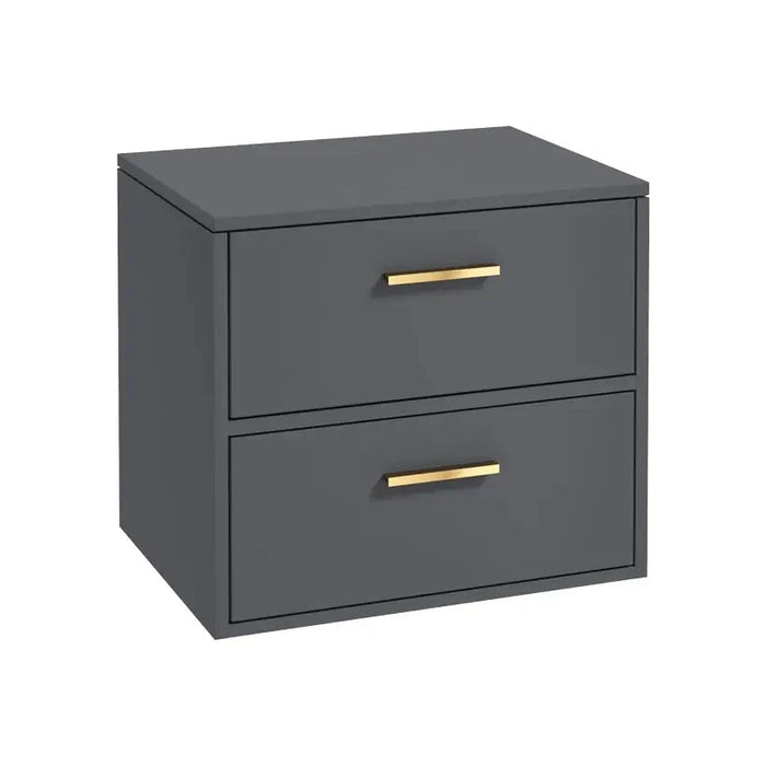 Sonas Finland 2 Drawer Wall Hung Vanity Unit With Countertop