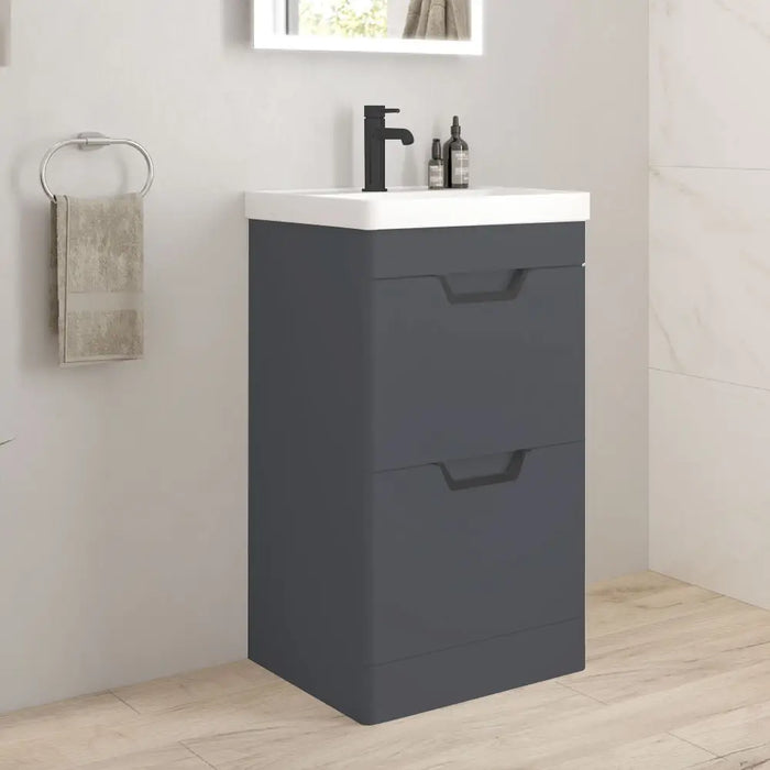 Sonas Freya 2 Drawer floorstanding Vanity Unit With Basin