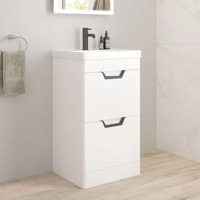Sonas Freya 2 Drawer floorstanding Vanity Unit With Basin