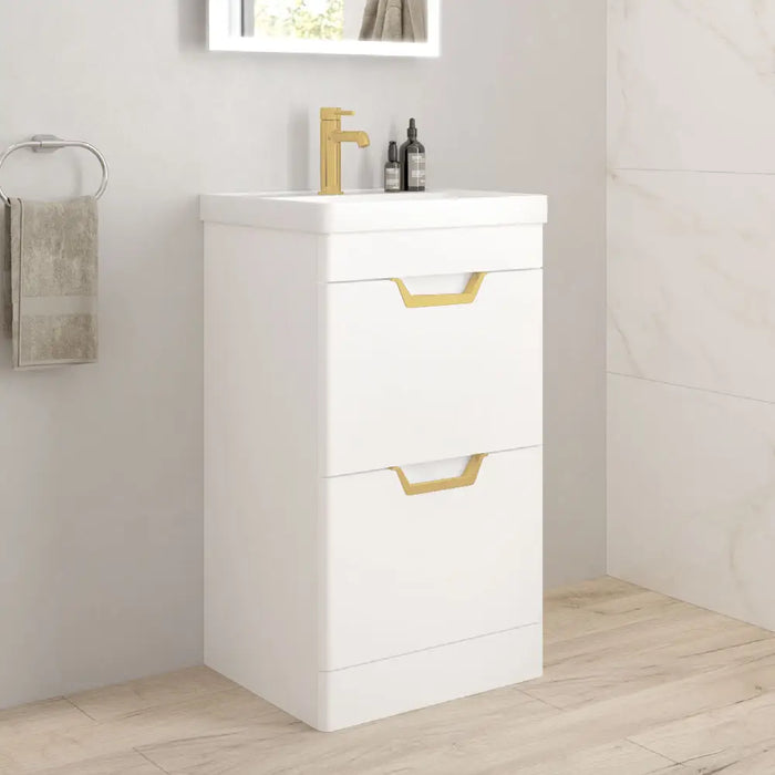 Sonas Freya 2 Drawer floorstanding Vanity Unit With Basin