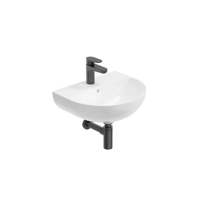 Sonas Horizon Round Wall Hung Basin With Bottle Trap 1 Tap