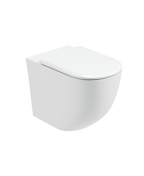 Sonas Inspire Rimless Back to Wall Toilet And Seat