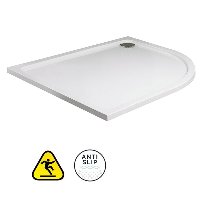 Sonas Kristal Secure Anti Slip Offset Quadrant Shower Tray