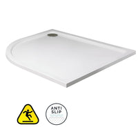 Sonas Kristal Secure Anti Slip Offset Quadrant Shower Tray