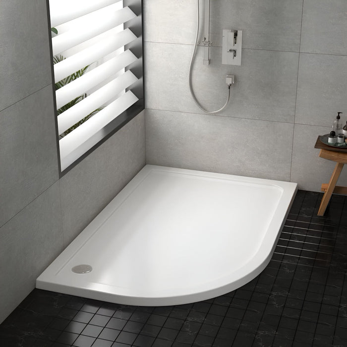 Sonas Kristal Secure Anti Slip Offset Quadrant Shower Tray
