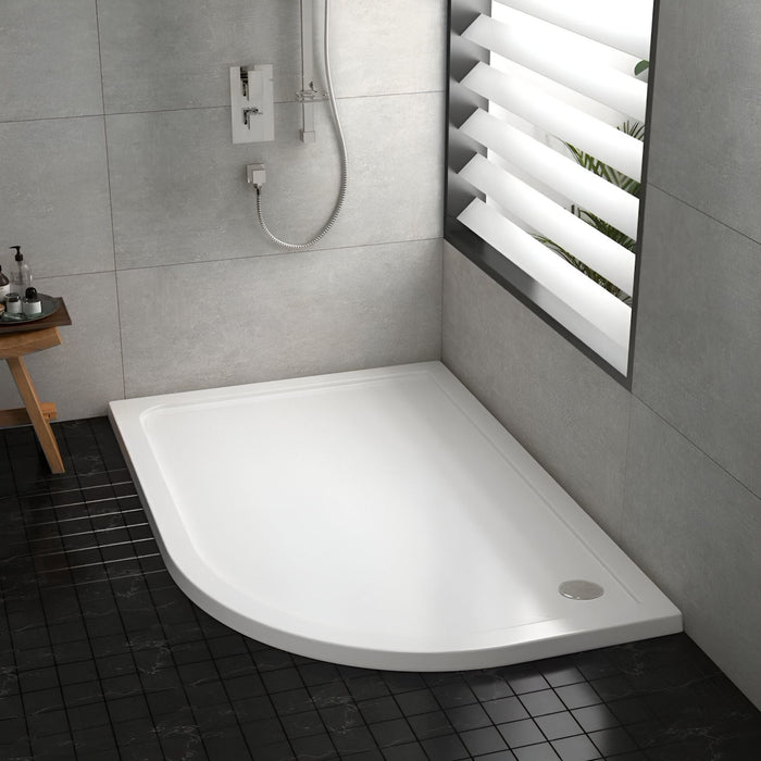 Sonas Kristal Secure Anti Slip Offset Quadrant Shower Tray
