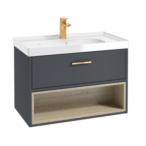 Sonas Malmo 1 Drawer Wall Hung Vanity Unit With Basin