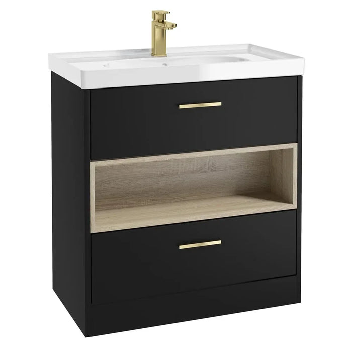 Sonas Malmo 2 Drawer Floorstanding Vanity Unit With Basin