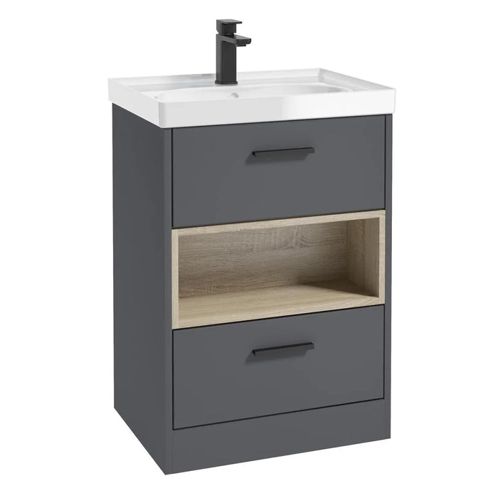 Sonas Malmo 2 Drawer Floorstanding Vanity Unit With Basin