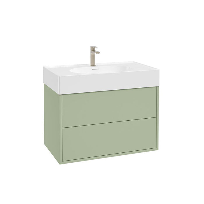 Sonas Pulse Two Drawer Wall Hung Vanity Unit With Ceramic