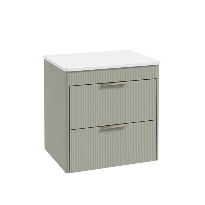 Sonas Reed 2 Drawer Wall Hung Vanity Unit With Countertop