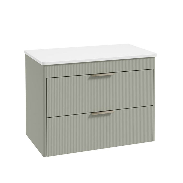 Sonas Reed 2 Drawer Wall Hung Vanity Unit With Countertop