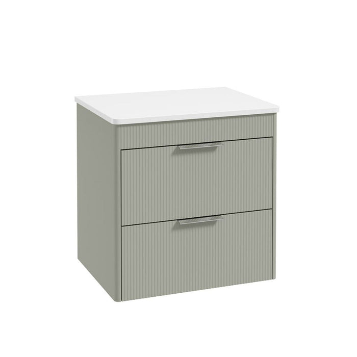 Sonas Reed 2 Drawer Wall Hung Vanity Unit With Countertop