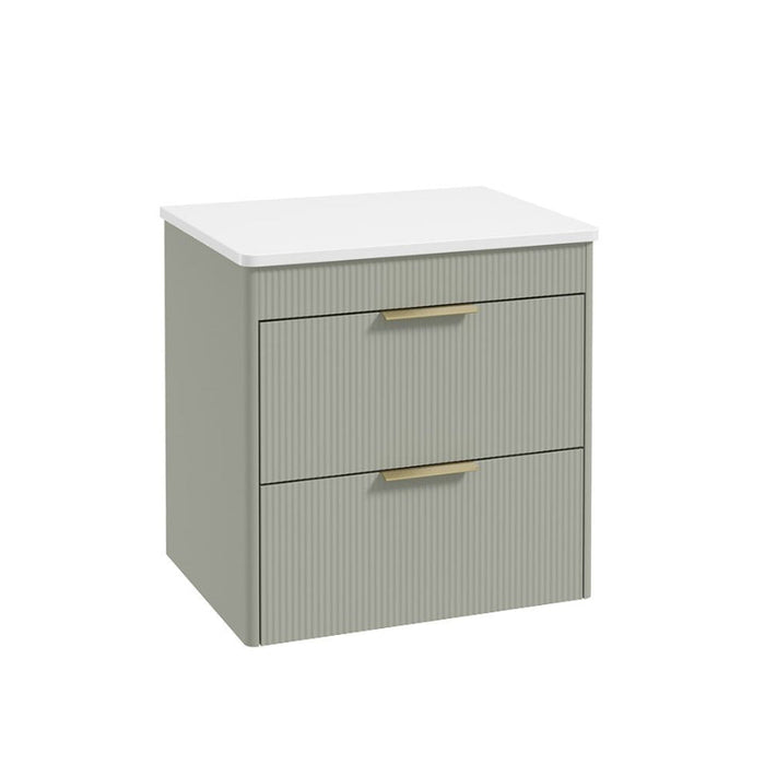 Sonas Reed 2 Drawer Wall Hung Vanity Unit With Countertop