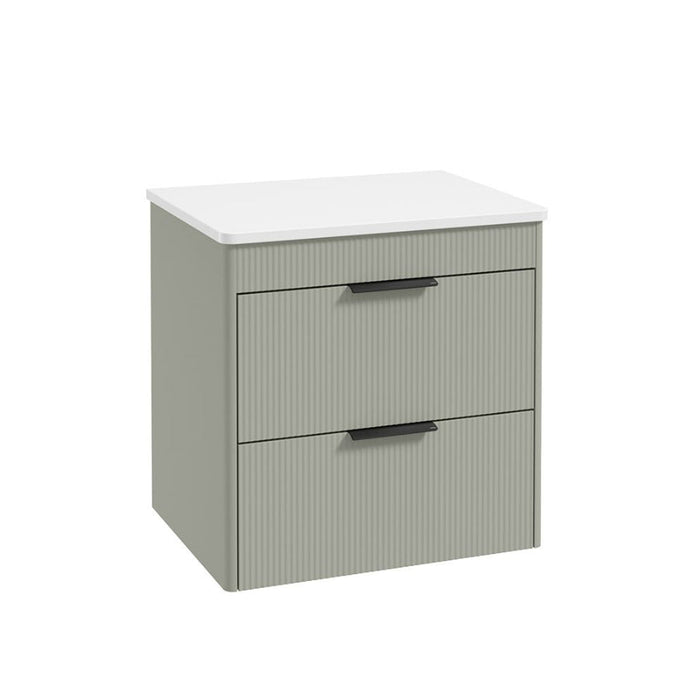 Sonas Reed 2 Drawer Wall Hung Vanity Unit With Countertop