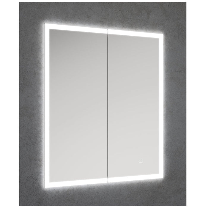Sonas Sansa 1 Door Recessed Illuminated LED Mirror Cabinet