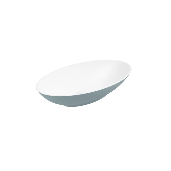 Sonas Skal Oval 600mm Countertop Basin With Waste - Matt