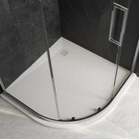 Sonas Slate Antislip Quadrant Shower Tray With Waste