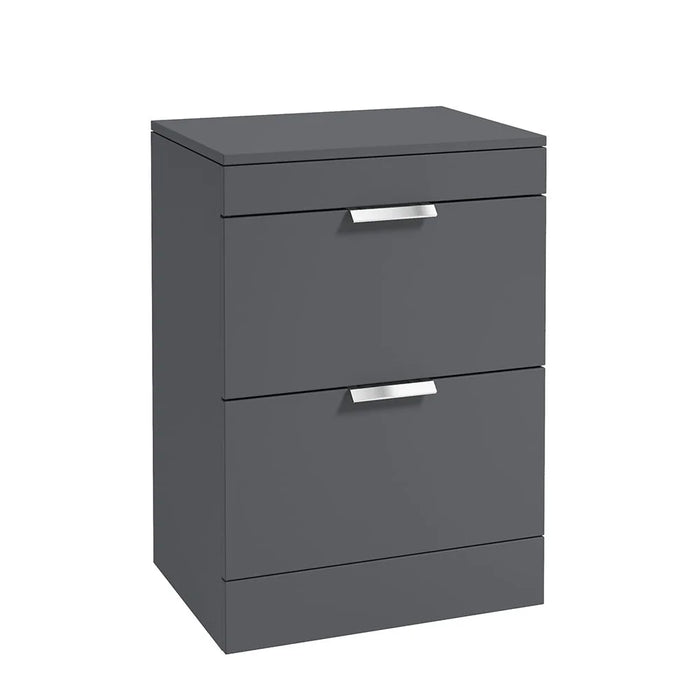 Sonas Stockholm 600mm 2 Drawer Floorstanding Vanity Unit