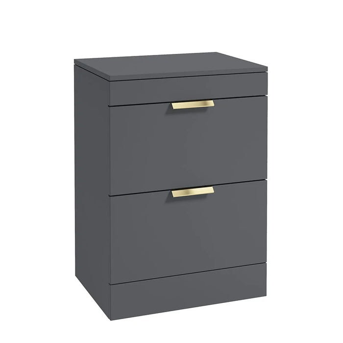 Sonas Stockholm 600mm 2 Drawer Floorstanding Vanity Unit