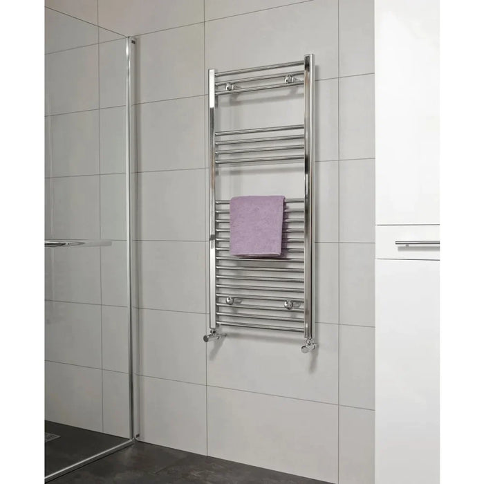 Sonas Straight Heated Towel Rail - 1200mm X 600mm / Chrome