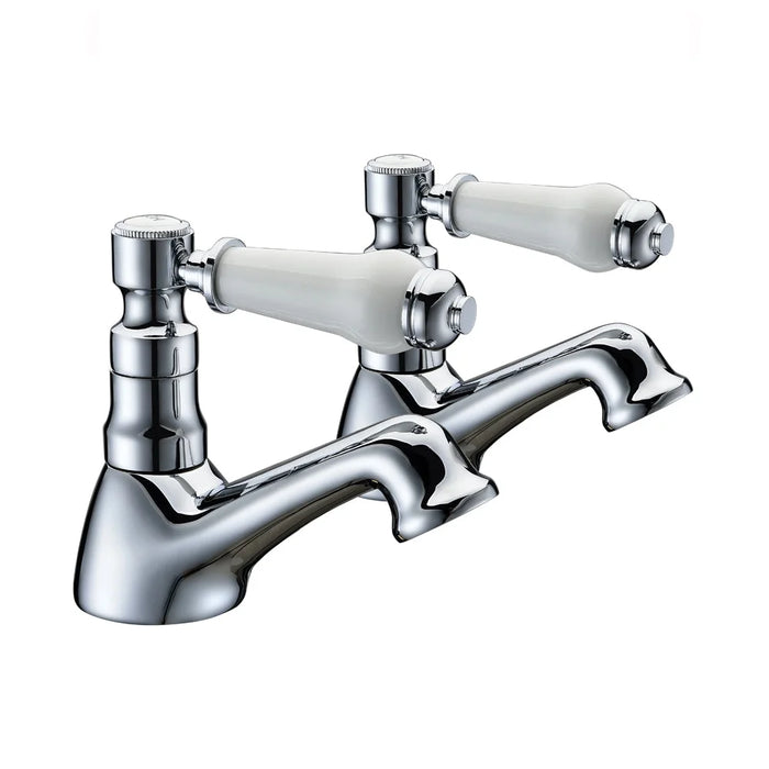 Sonas Traditional Lever Bath Taps - Chrome