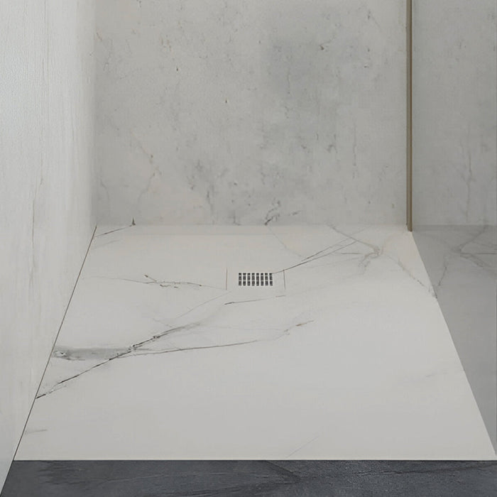 Sonas Unity Rectangular Shower Tray With Waste - White