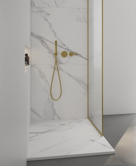 Sonas Unity Rectangular Shower Tray With Waste - White