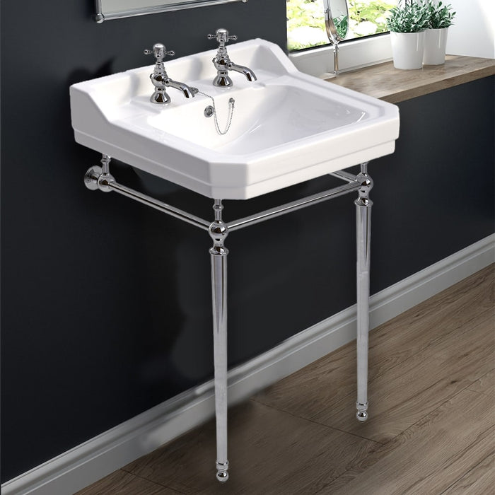 Sonas Westbury Basin With Chrome Stand - Basins Washstands