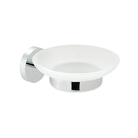 Vado Spa Frosted Glass Soap Dish And Holder - Chrome