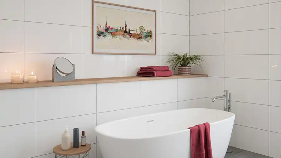 Stilo Solenne Blanco Brillo Porcelain Tile 30x60