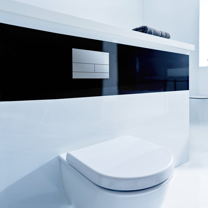 Tece Square II Metal Dual Flush Plate for Concealed Uni