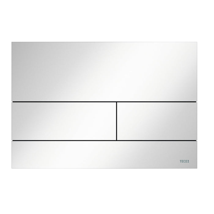 Tece Square II Metal Dual Flush Plate for Concealed Uni