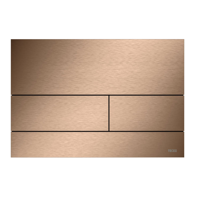 Tece Square II Metal Dual Flush Plate for Concealed Uni