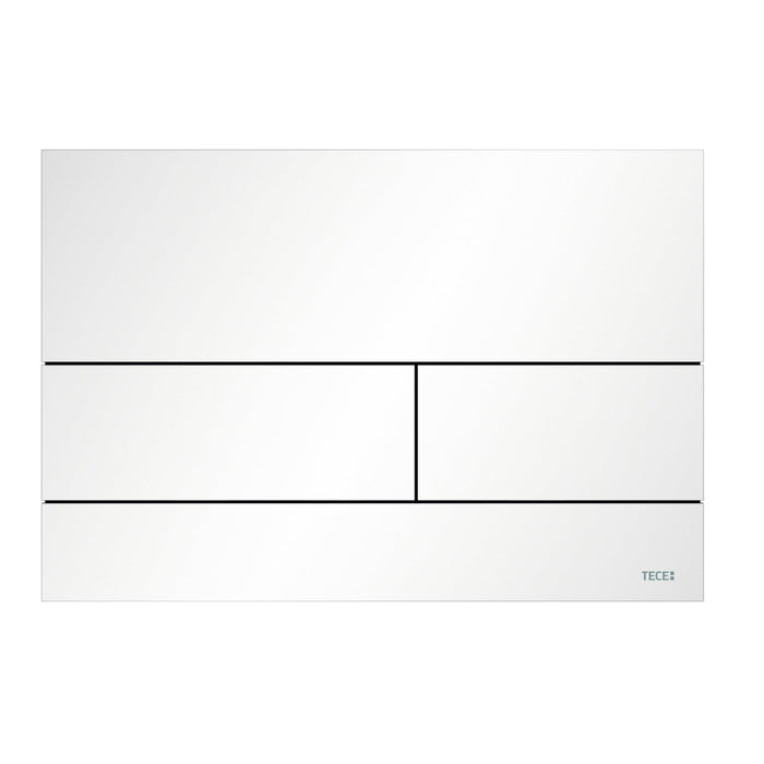 Tece Square II Metal Dual Flush Plate for Concealed Uni
